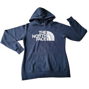 The North Face Hoodie Sweatshirt Womens Medium Blue Pullover Cotton Blend